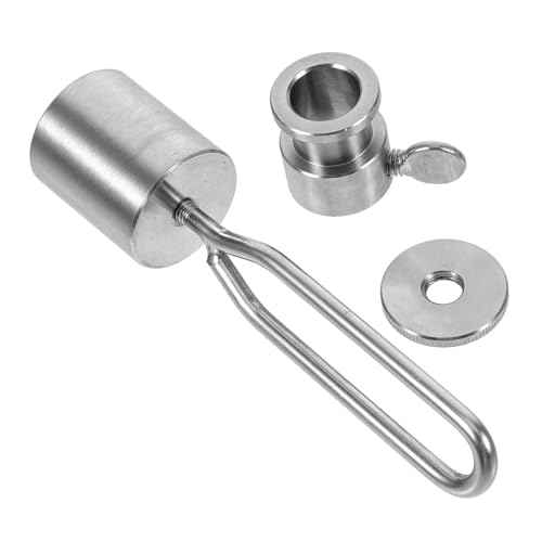 HIAKDOFT Edelstahl BBQ Ausgleichsgewichte mit Rotierendem Lager und Limitblock Verstellbar für Rotisserie Drehspieß Gleichmäßiges Grillen bei Camping Familienfeiern und Partys von HIAKDOFT