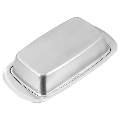 HIAKDOFT Edelstahl Butterdose Aufbewahrungsbox Frischhaltedose Multifunktional für Butter Käse Frühstückstisch Poliert Robust Bpa Frei HIAKDOFT Edelstahl Butterdose Aufbewahrungsbox Frischhaltedose Multifunktional für Butter Käse Frühstückstisch Poliert Robust Bpa Frei von HIAKDOFT