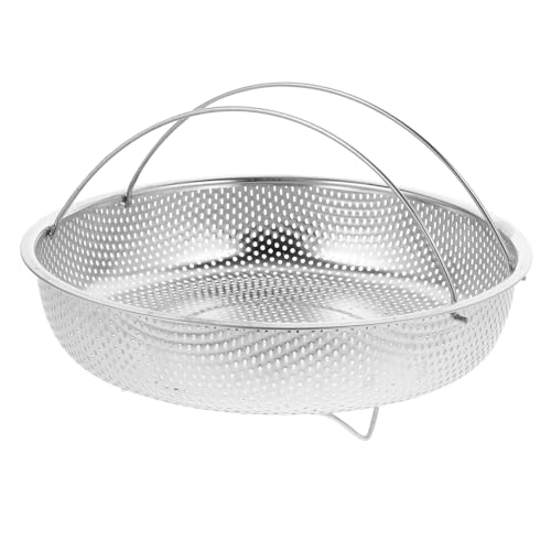 HIAKDOFT Edelstahl Dampfkorb mit Doppeltem Griff Gleichmäßige Hitzeverteilung Schneller Dampfgarer Einsatz für Gemüse Fisch Eier Perfekter Haushalt Gemüsedämpfer für Induktionsherde Leicht HIAKDOFT Edelstahl Dampfkorb mit Doppeltem Griff Gleichmäßige Hitzeverteilung Schneller Dampfgarer Einsatz für Gemüse Fisch Eier Perfekter Haushalt Gemüsedämpfer für Induktionsherde Leicht von HIAKDOFT