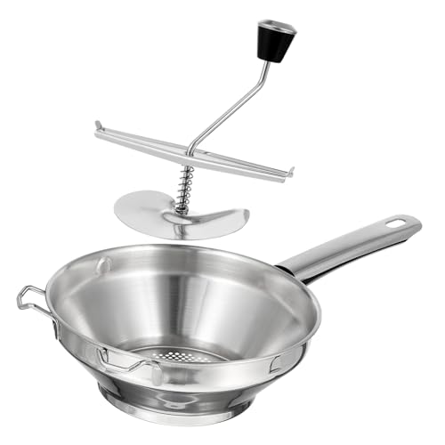 HIAKDOFT Edelstahl Kartoffelpresse Handheld Kartoffelstampfer Multifunktional Schnelle Bedienung für Kartoffelpüree Süßkartoffeln und Gemüse Küchenhelfer von HIAKDOFT