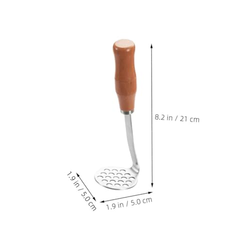 HIAKDOFT Edelstahl Kartoffelstampfer mit Holzgriff Kompakter Multifunktionaler Gemüsestampfer für Kartoffelpüree Obst und Zitronensaft Leichter Kleiner Haushaltsstampfer für Einfache HIAKDOFT Edelstahl Kartoffelstampfer mit Holzgriff Kompakter Multifunktionaler Gemüsestampfer für Kartoffelpüree Obst und Zitronensaft Leichter Kleiner Haushaltsstampfer für Einfache von HIAKDOFT