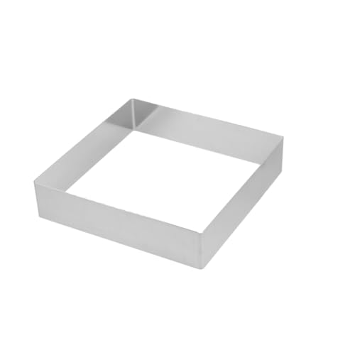 HIAKDOFT Edelstahl Mousse Ring Quadratisch Backform Kuchenring Hitzebeständig für Mousse Kuchen Dessert Gebäck zum Schneiden und Formen HIAKDOFT Edelstahl Mousse Ring Quadratisch Backform Kuchenring Hitzebeständig für Mousse Kuchen Dessert Gebäck zum Schneiden und Formen von HIAKDOFT