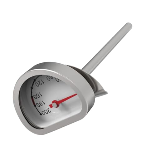 HIAKDOFT Edelstahl Öltemperaturthermometer Mechanisch Bruchsicheres Glas Halterung gegen Abrutschen Genaue Messung Batteriefrei Vielseitig für Kochen Grillen Fritteuse Outdoor einsatz von HIAKDOFT