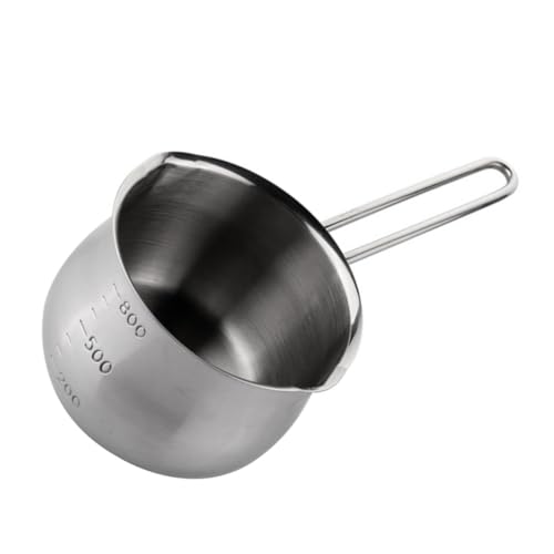 HIAKDOFT Edelstahl Schmelztopf für Schokolade Butter Käse Schmelzen Praktischer Wasserbad Kochtopf zum Erwärmen von Saucen und Schmelzbehälter für Backen und Kochen von HIAKDOFT
