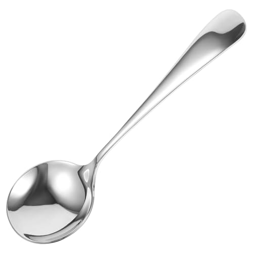 HIAKDOFT Edelstahl Suppenlöffel Rostfrei Handlicher Küchenlöffel Multifunktional zum Kochen Servieren von Suppe und Brei Stilvolles Design für Restaurant und Alltag HIAKDOFT Edelstahl Suppenlöffel Rostfrei Handlicher Küchenlöffel Multifunktional zum Kochen Servieren von Suppe und Brei Stilvolles Design für Restaurant und Alltag von HIAKDOFT
