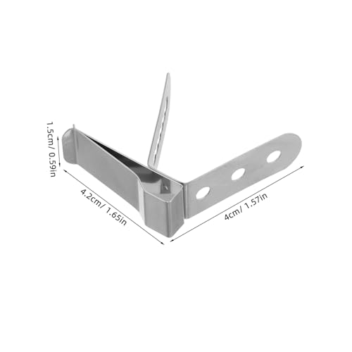 HIAKDOFT Edelstahl Thermometer Halter Clip mit Starkem Griff für Präzise Temperaturmessung Beim Kochen Backen und Grillen Einsetzbar Passend für Fleischthermometer und Flüssigkeiten von HIAKDOFT