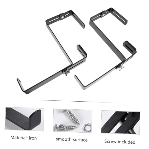 HIAKDOFT Eisen Blumenampel Haken Balkongeländer Halterung Verstellbar für Geländer Rostfrei Langlebig Dekorativer Pflanzentopfständer für Garten Wohnzimmer Terrasse HIAKDOFT Eisen Blumenampel Haken Balkongeländer Halterung Verstellbar für Geländer Rostfrei Langlebig Dekorativer Pflanzentopfständer für Garten Wohnzimmer Terrasse von HIAKDOFT