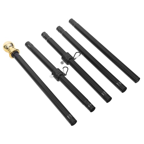 HIAKDOFT Fahnenmast mit Segmenten Rotierender Fahnenhalter Wetterfester Outdoor Flaggenständer Robust und Rostfrei für Garten Wand Dach Professionelle Nutzung von HIAKDOFT