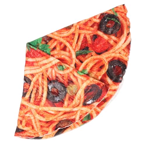 HIAKDOFT Realistische Pizza-Decke Aus Fleece Für Erwachsene Und Junge Mädchen Gemütliche Runde Lebensmittel-Decke Für Picknicks Und Zuhause Vielseitig Einsetzbar von HIAKDOFT