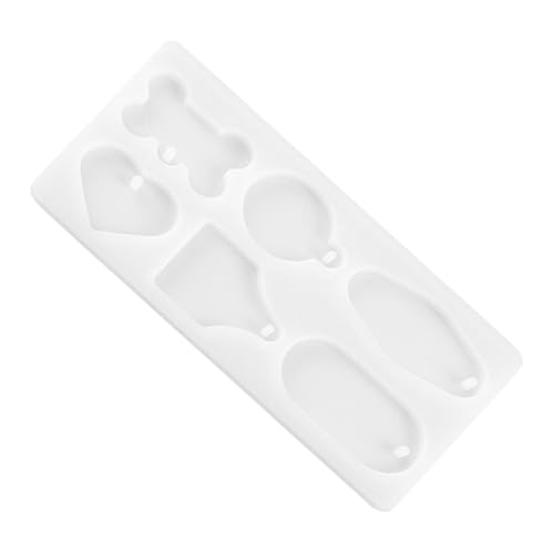 HIAKDOFT Flexible Silikonform Hundeknochen Tag Mold für Epoxidharz DIY Schmuck Basteln Wiederverwendbar Kompakt und Leicht zu Reinigen von HIAKDOFT