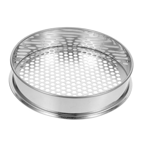 HIAKDOFT Gartensieb Bodensieb mit Maschen für Erde Sand Steine Sicheres Gartentool zum Filtern von Kompost und Kleinem Kies Rundes Gartensieb für Gartenboden und Sand von HIAKDOFT