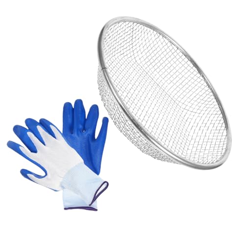 HIAKDOFT Gartensieb Sandkompostsieb Gartensieb Kompostsieb Sieb Gartensieb Mit Handschuhen Für Sand Felsen Schmutz Kompost Silber HIAKDOFT Gartensieb Sandkompostsieb Gartensieb Kompostsieb Sieb Gartensieb Mit Handschuhen Für Sand Felsen Schmutz Kompost Silber von HIAKDOFT