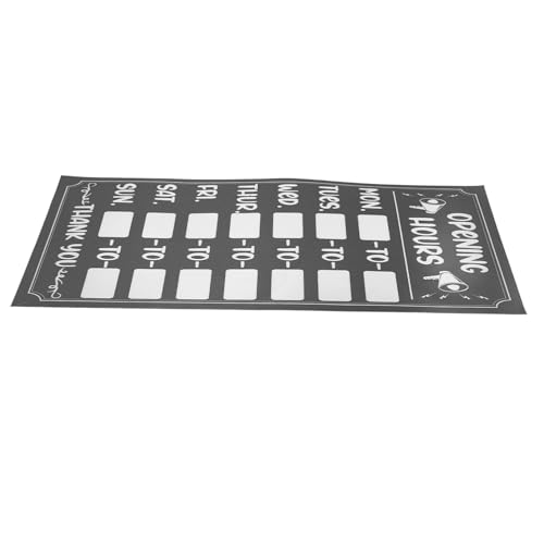 HIAKDOFT Geschäftszeiten Schild Aufkleber Wiederbeschreibbar Selbstklebend PVC Uv Beständig Für Bank Fenster Tür Offene Geschlossene Zeichen HIAKDOFT Geschäftszeiten Schild Aufkleber Wiederbeschreibbar Selbstklebend PVC Uv Beständig Für Bank Fenster Tür Offene Geschlossene Zeichen von HIAKDOFT