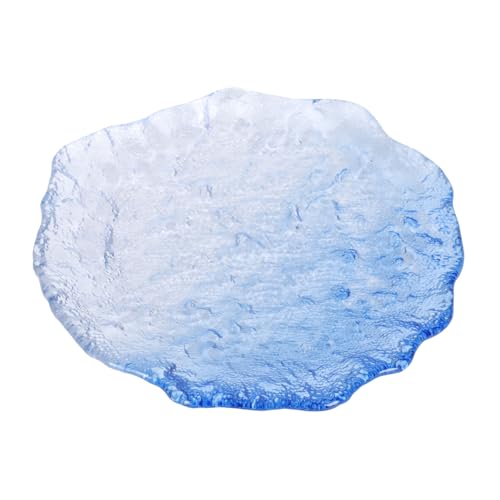 HIAKDOFT Glas Fruchtteller Unregelmäßig Geformt Kleine Blaue Obstschale Serviertablett für Snacks Dessert Candy Aufbewahrung Zuhause Vielseitig Einsetzbar HIAKDOFT Glas Fruchtteller Unregelmäßig Geformt Kleine Blaue Obstschale Serviertablett für Snacks Dessert Candy Aufbewahrung Zuhause Vielseitig Einsetzbar von HIAKDOFT