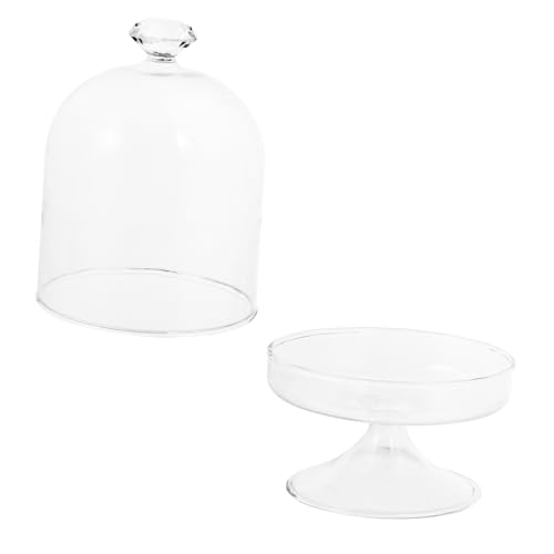 HIAKDOFT Glas Kuchenplatte mit Haube Teiliges Food Cover Tray Tortenplatte mit Deckel für Frische Desserts und Vielseitige Aufbewahrung Glatte Oberfläche Sicher und Hygienisch HIAKDOFT Glas Kuchenplatte mit Haube Teiliges Food Cover Tray Tortenplatte mit Deckel für Frische Desserts und Vielseitige Aufbewahrung Glatte Oberfläche Sicher und Hygienisch von HIAKDOFT