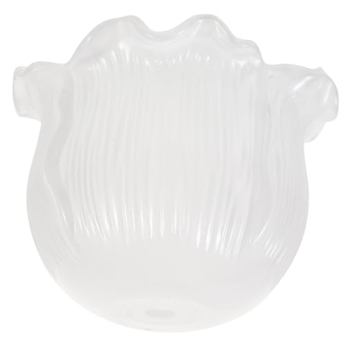 HIAKDOFT Glas Lampenschirm Blütenform Ømm Ersatz Lampenschirm für Pendelleuchte Tischlampe Wandlampe Kronleuchter Glaslampenabdeckung Langlebig Leicht zu Installieren von HIAKDOFT