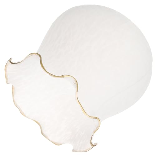 HIAKDOFT Glas Lampenschirm Ersatzschirm Deckenleuchte Hängelampe Fassung Glas Lampenglas für Pendelleuchte Wohnzimmer Schlafzimmer Beleuchtung Zubehör von HIAKDOFT
