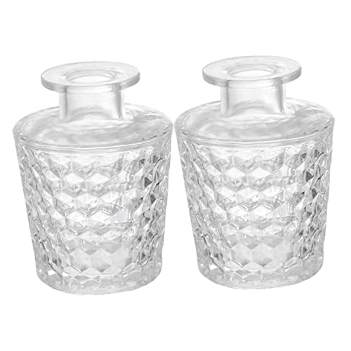 HIAKDOFT 2stücke Transparente Glas Aromatherapie Diffuserflasche Duftöl Behälter Für Zuhause Hochzeit Party Und von HIAKDOFT