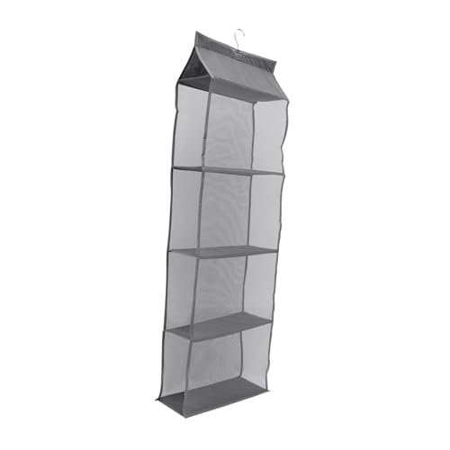 HIAKDOFT Hängender Schrank Organizer aus Vliesstoff mit Atmungsaktive Aufbewahrungstasche für Kleidung und Accessoires Robust Durchsichtiges Fenster Platzsparend für Garderobe Zuhause von HIAKDOFT