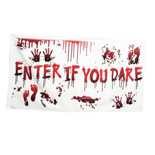 HIAKDOFT Halloween Party Banner mit Schrift Wasserdichte Tischdecke Gruselige Halloween Deko für Innen und Außen Robust und Wiederverwendbar für Festliche Partys und Familienfeiern HIAKDOFT Halloween Party Banner mit Schrift Wasserdichte Tischdecke Gruselige Halloween Deko für Innen und Außen Robust und Wiederverwendbar für Festliche Partys und Familienfeiern von HIAKDOFT