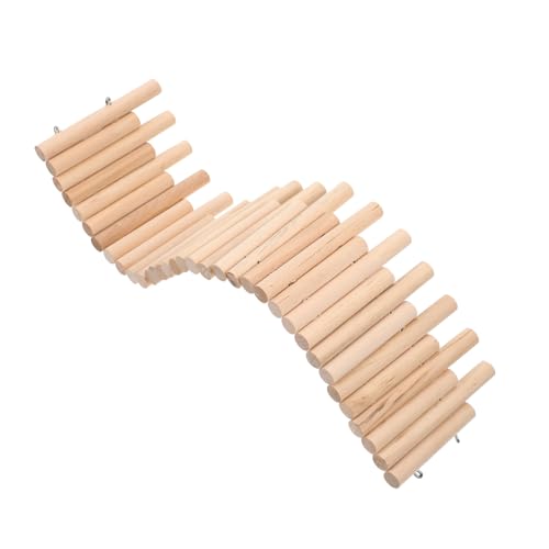 HIAKDOFT Hamster Holzleiter Kletterspielzeug aus Langlebigem Holz Kleines Haustier Käfig Ornament mit Zaun Fördert Bewegung Koordination und Balance Geeignet für Zwerghamster und HIAKDOFT Hamster Holzleiter Kletterspielzeug aus Langlebigem Holz Kleines Haustier Käfig Ornament mit Zaun Fördert Bewegung Koordination und Balance Geeignet für Zwerghamster und von HIAKDOFT