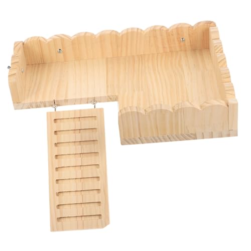 HIAKDOFT Hamsterplattform aus Stabilem Holz mit Leiter Teiliges Kletterspielzeug für Zwerghamster und Kleintiere Einfache Installation Sicherer Spielplatz im Käfig HIAKDOFT Hamsterplattform aus Stabilem Holz mit Leiter Teiliges Kletterspielzeug für Zwerghamster und Kleintiere Einfache Installation Sicherer Spielplatz im Käfig von HIAKDOFT