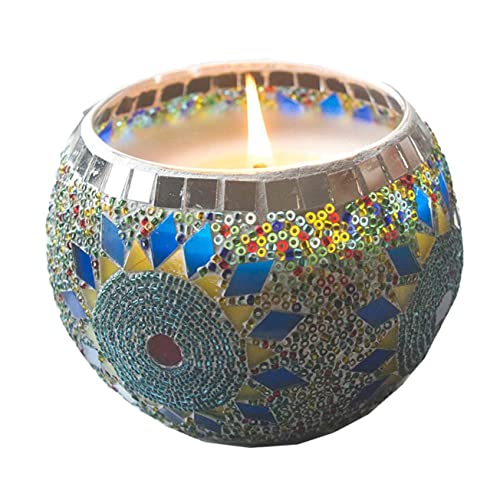 HIAKDOFT Handgefertigter Mosaikglas Teelichthalter mit Sonnenblumenmuster Bunter Kerzenständer für Hochzeit Tischdeko Eleganter Kerzenhalter für Wohnzimmer und Valentinstag ohne Kerze HIAKDOFT Handgefertigter Mosaikglas Teelichthalter mit Sonnenblumenmuster Bunter Kerzenständer für Hochzeit Tischdeko Eleganter Kerzenhalter für Wohnzimmer und Valentinstag ohne Kerze von HIAKDOFT