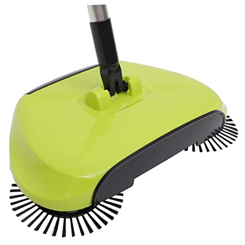 HIAKDOFT Handkehrmaschine mit Kehrbesen Kehrschaufel und Müllbehälter Drehbarer Bodenwischer in Grün Einstellbarer Griff für Mühelose ohne Strom HIAKDOFT Handkehrmaschine mit Kehrbesen Kehrschaufel und Müllbehälter Drehbarer Bodenwischer in Grün Einstellbarer Griff für Mühelose ohne Strom von HIAKDOFT