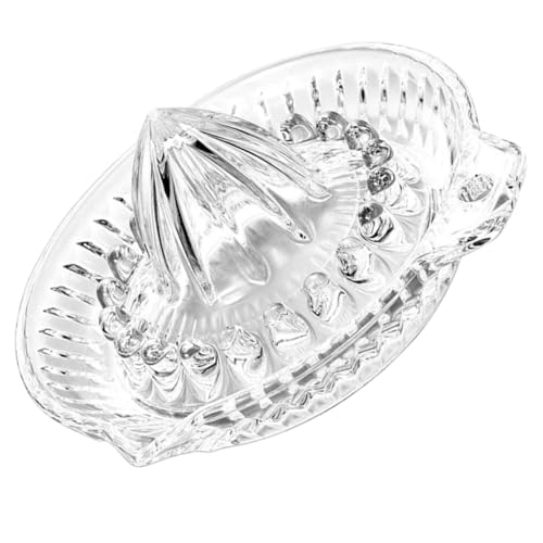 HIAKDOFT Handlicher Manueller Glas saftpresse Zitronen Orangenentsafter mit Ergonomischem Griff Vielseitiger Fruchtsqueezer für Zitronen Grapefruits Einfach zu Reinigen für Zuhause und von HIAKDOFT