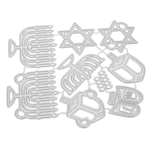 HIAKDOFT Hanukkah Metall Stanzform für Scrapbooking DIY Basteln Dekorative Schneideformen mit Vielfältigen Hanukkah Motiven Einfach zu Bedienen für Alben Karten und Handarbeiten HIAKDOFT Hanukkah Metall Stanzform für Scrapbooking DIY Basteln Dekorative Schneideformen mit Vielfältigen Hanukkah Motiven Einfach zu Bedienen für Alben Karten und Handarbeiten von HIAKDOFT
