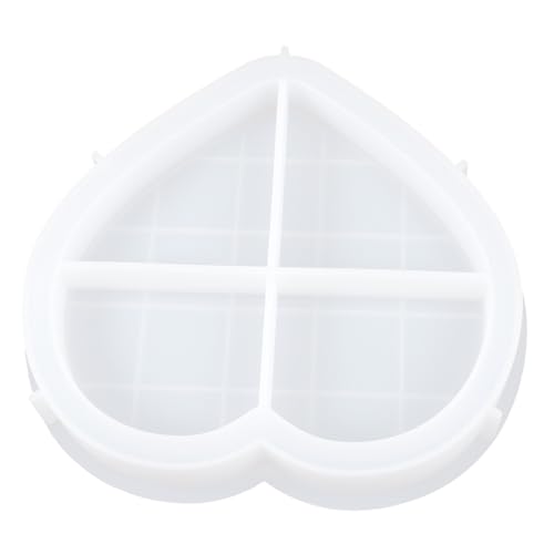 HIAKDOFT Herzförmige Silikonform für Aufbewahrungstablett Flexible Langlebige DIY Gießform für Epoxidharz Kreative Schmuckschale Lebensmittelechtes Material Einfach zu Reinigen und HIAKDOFT Herzförmige Silikonform für Aufbewahrungstablett Flexible Langlebige DIY Gießform für Epoxidharz Kreative Schmuckschale Lebensmittelechtes Material Einfach zu Reinigen und von HIAKDOFT