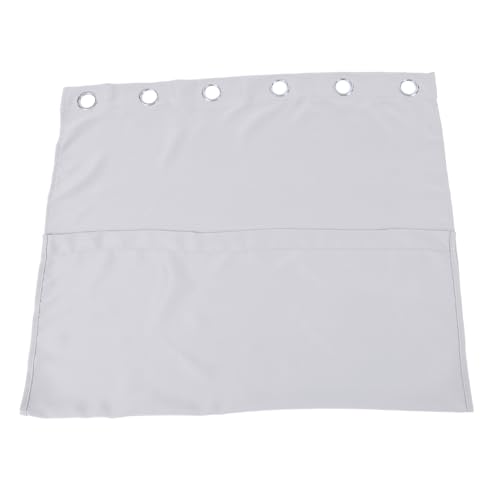 HIAKDOFT Hochpräziser Verdunkelungsvorhang aus Polyester Lichtundurchlässig Modisch für Wohnzimmer Fenstertauglich Klassisch Elegant Einfarbig Hellgrau Einzeln Verwendbar Sorgt für von HIAKDOFT