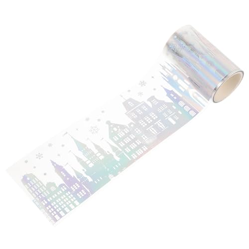 HIAKDOFT Holografisches DIY Scrapbooking Sticker Tape Dekoratives Klebeband für Journal Bastelaufkleber für Geschenkbox und Kreative Handarbeiten Vielseitig und Reißbar von HIAKDOFT