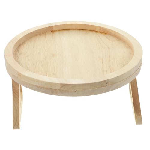 HIAKDOFT Sofa Arm Tisch Aus Holz Klappbar Multifunktional Für Snacks Und Getränke Geeignet Für Couch Und Bett Tragfähig Und Pflegeleicht Für Wohnzimmer Und Schlafzimmer von HIAKDOFT