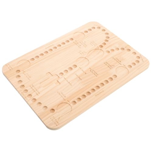 HIAKDOFT Holz perlenbrett DIY Schmuckbrett für Armbänder Halsketten Basteln Langlebiges Beading Board aus Robustem Holz Benutzerfreundliches Design für Einfaches Perlenfädeln und von HIAKDOFT