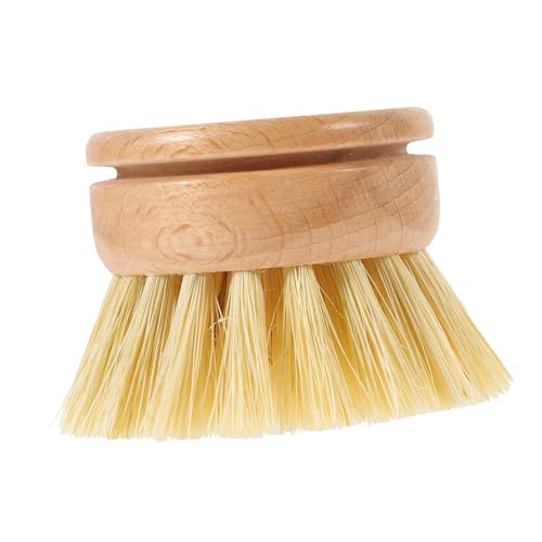 HIAKDOFT Holzbürste mit Weichen Nylonborsten Langlebig Kratzfrei Vielseitige Spülbürste für Küche und Wok Kleine Handbürste zum Effizienten Reinigen von Geschirr Töpfen Pfannen Fettlösende von HIAKDOFT