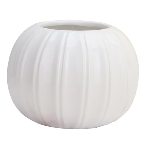 HIAKDOFT Keramikvase Kürbisform Modernes Design Stabile Tischdeko Büro Trockenblumenhalter Weiß Haushalt Dekor HIAKDOFT Keramikvase Kürbisform Modernes Design Stabile Tischdeko Büro Trockenblumenhalter Weiß Haushalt Dekor von HIAKDOFT