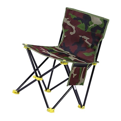 HIAKDOFT Outdoor Klappstuhl Für Angeln Und Malen Leichter Reisehocker Mit Sitzfläche Und Rückenlehne Für Camping Strand Und Freizeitaktivitäten von HIAKDOFT