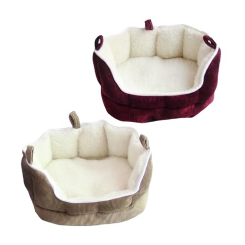 HIAKDOFT Kleintier Hängematte Sofa Schlafplatz Warm für Frettchen Meerschweinchen Hamster Eichhörnchen Mäuse Haustierbett mit Reißverschluss Leicht Zugänglich Kaffee HIAKDOFT Kleintier Hängematte Sofa Schlafplatz Warm für Frettchen Meerschweinchen Hamster Eichhörnchen Mäuse Haustierbett mit Reißverschluss Leicht Zugänglich Kaffee von HIAKDOFT