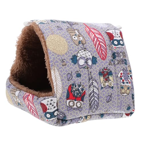 HIAKDOFT Kleintier winternest Warmes Schlafsofa für Hamster Igel Chinchilla Weiches Haustierbett Gemütliches Versteck für Kleine Nager und Kaninchen Langlebiges Sicheres Material von HIAKDOFT