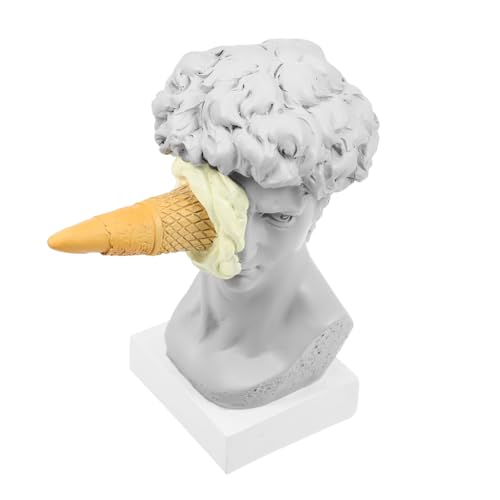 HIAKDOFT Kreative David Statue aus Hochwertigem Resin mit Eiscreme Design Stilvolle und Langlebige Büro und Wohnraumdekoration Einzigartige Desktop Skulptur für Modernes Flair HIAKDOFT Kreative David Statue aus Hochwertigem Resin mit Eiscreme Design Stilvolle und Langlebige Büro und Wohnraumdekoration Einzigartige Desktop Skulptur für Modernes Flair von HIAKDOFT