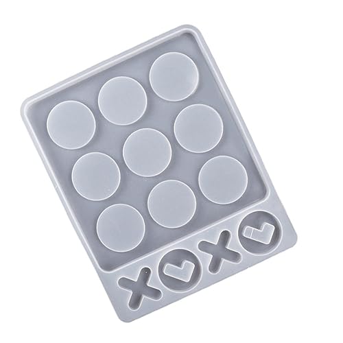HIAKDOFT Kreative Silikonform für Spielbrett Langlebige DIY Bastelform für Harz Gießkunst Ideal für Spielabende und Kinderbildung von HIAKDOFT