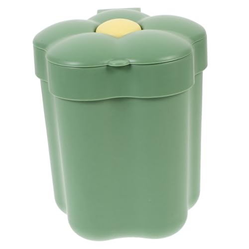 HIAKDOFT Kreativer Kleiner Tischmülleimer mit Blumenform Dekorativer Abfalleimer mit Deckel Vielseitiger Mini Rubbish Bin für Schlafzimmer und Büro Kompakter Desktop Mülleimer aus Robustem HIAKDOFT Kreativer Kleiner Tischmülleimer mit Blumenform Dekorativer Abfalleimer mit Deckel Vielseitiger Mini Rubbish Bin für Schlafzimmer und Büro Kompakter Desktop Mülleimer aus Robustem von HIAKDOFT