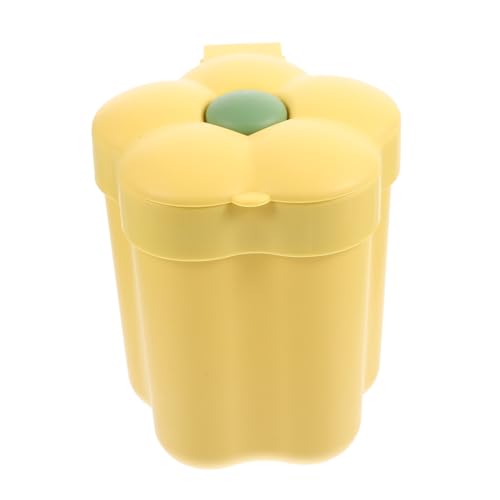 HIAKDOFT Kreativer Tischmülleimer mit Klappdeckel Kleiner Desktop Mülleimer in Blumenform Kompakter Abfallbehälter für Büro Schlafzimmer Badezimmer Platzsparender Mini Abfalleimer HIAKDOFT Kreativer Tischmülleimer mit Klappdeckel Kleiner Desktop Mülleimer in Blumenform Kompakter Abfallbehälter für Büro Schlafzimmer Badezimmer Platzsparender Mini Abfalleimer von HIAKDOFT
