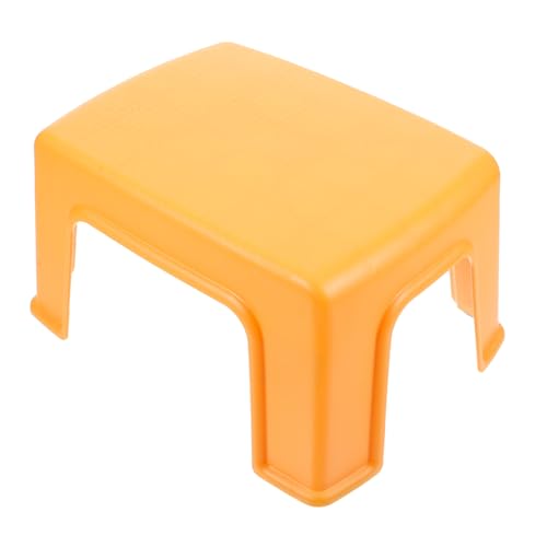 HIAKDOFT Kreativer Tritthocker für Robustem Kunststoff rutschfest Stapelbar Komfortabler Fußhocker in Orange als Sitz und Beistellhocker für Wohnzimmer und Badezimmer HIAKDOFT Kreativer Tritthocker für Robustem Kunststoff rutschfest Stapelbar Komfortabler Fußhocker in Orange als Sitz und Beistellhocker für Wohnzimmer und Badezimmer von HIAKDOFT