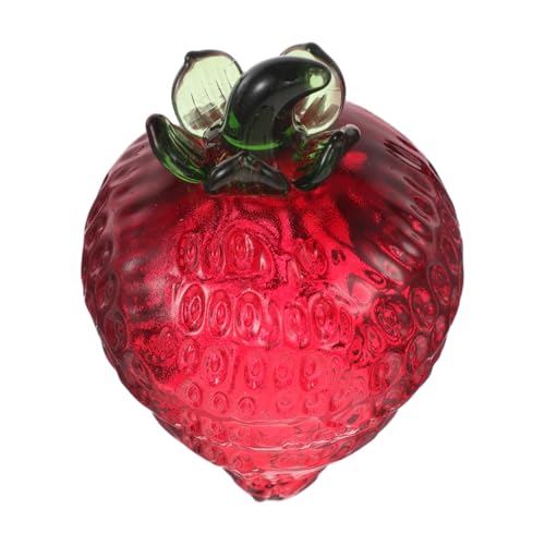 HIAKDOFT Kristall Erdbeer Dekoration Glas Figur Tischornament Sammlerfigur Feine Handarbeit für Schreibtisch Nachttisch Frühling HIAKDOFT Kristall Erdbeer Dekoration Glas Figur Tischornament Sammlerfigur Feine Handarbeit für Schreibtisch Nachttisch Frühling von HIAKDOFT