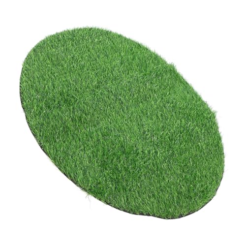 HIAKDOFT Künstlicher Gras Tischläufer Rund Wetterfester Vielseitige Grüne Tischdecke für Terrasse Partydeko Picknick und Festlichkeiten von HIAKDOFT