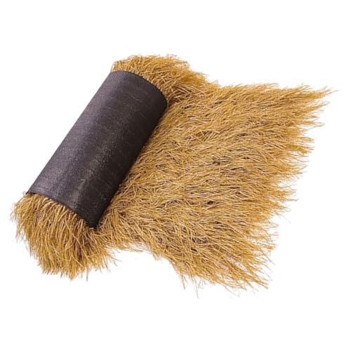 HIAKDOFT Künstliches Strohdach Rolle Dichtes Palmblatt Wetterfest Feuerhemmend für DIY Tiki bar Gartenüberdachung Strandparty Dekoration Natürliche Optik HIAKDOFT Künstliches Strohdach Rolle Dichtes Palmblatt Wetterfest Feuerhemmend für DIY Tiki bar Gartenüberdachung Strandparty Dekoration Natürliche Optik von HIAKDOFT