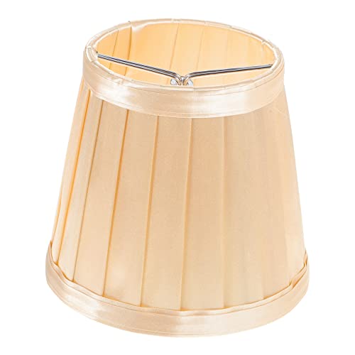 HIAKDOFT Lampenschirm aus Stoff für Wandlampen und Kronleuchter Eleganter Multifunktionaler Lichtschutz Sanftem Gold für Wohnzimmer und Hotels Installieren und Langlebig von HIAKDOFT