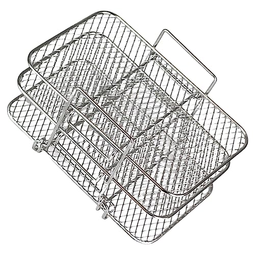 HIAKDOFT Luftfritteuse Gestell Dreilagiges Grill und Dörraufsatz für Heißluftfritteusen Universelles Zubehör für Gesundes Kochen und Effizientes Dämpfen für Obst und Gemüse HIAKDOFT Luftfritteuse Gestell Dreilagiges Grill und Dörraufsatz für Heißluftfritteusen Universelles Zubehör für Gesundes Kochen und Effizientes Dämpfen für Obst und Gemüse von HIAKDOFT